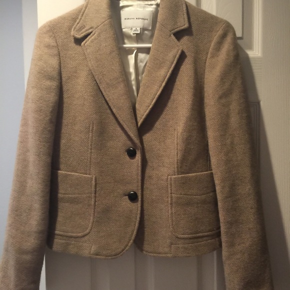 Wool blend blazer
