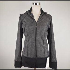 Lululemon Daily Practice jacket in herringbone .