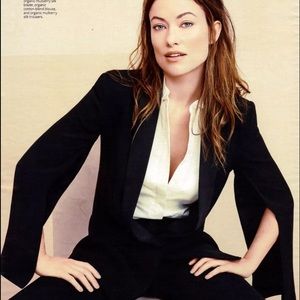 H&M Conscious Collection Mulberry Silk Cape Blazer