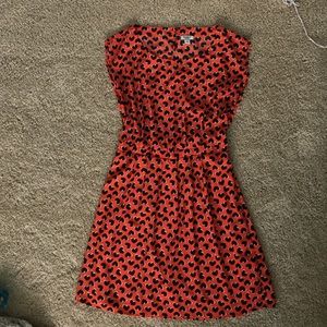 Cap sleeve fit and flair dress