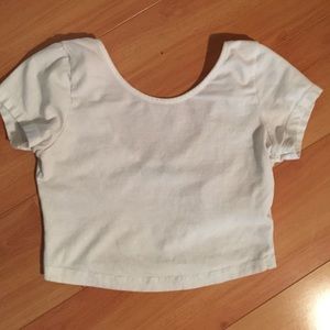 White Brandy Melville crop top