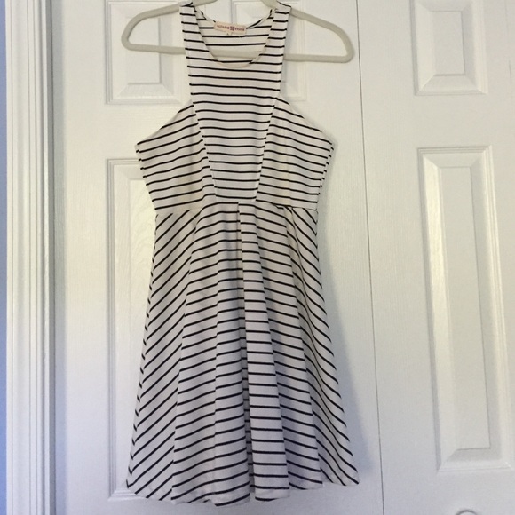 Striped skater dress