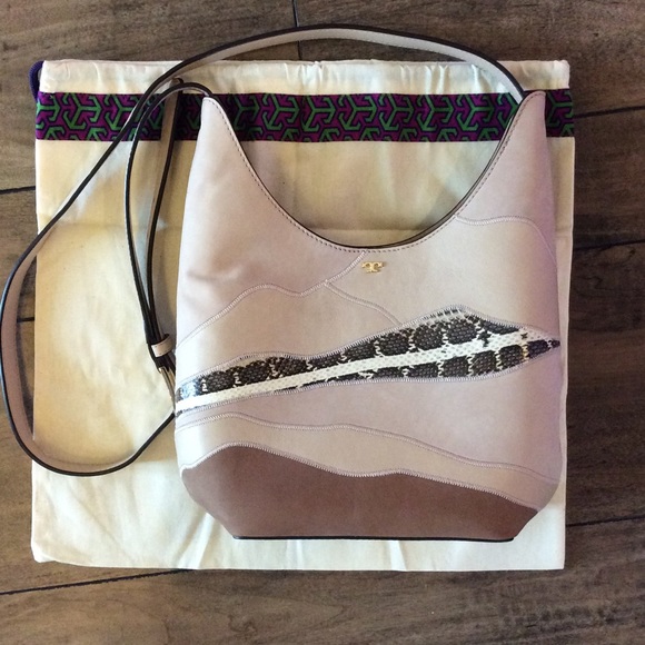 Tory Burch Handbags - Tory Burch Landscape Patchwork Small Hobo