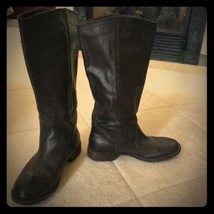 Brown Size 8 Leather Boots