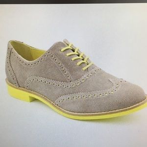 Cole Haan Alisa Oxford Loafer Tan/Yellow Suede