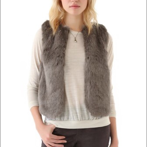 Madewell faux fur vest