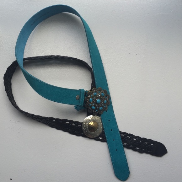 Two Boho Leather Belts