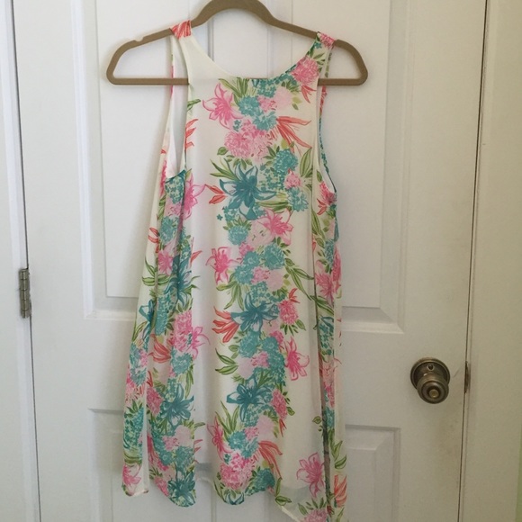 Lulus flower print shift dress
