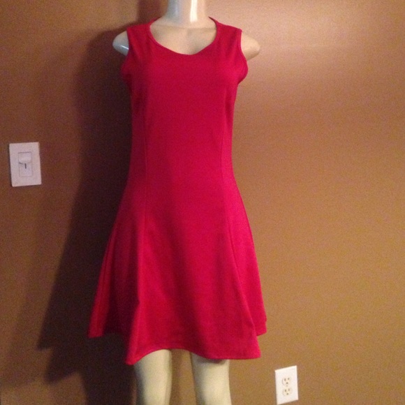 Burgundy mini dress