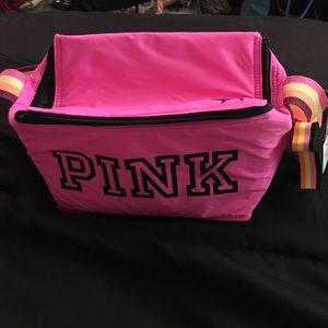 Victoria's Secret PINK cooler and Dog keychain
