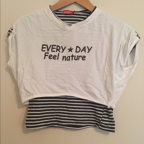Korean Two Piece Crop Top