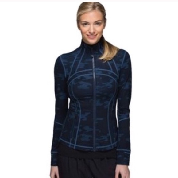 Lulu lemon oil slick blue camo jacket