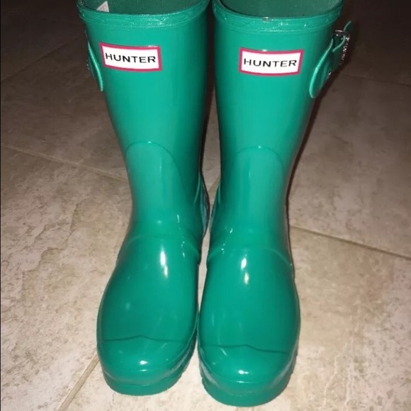 Hunter Short Glossy Rain Boots
