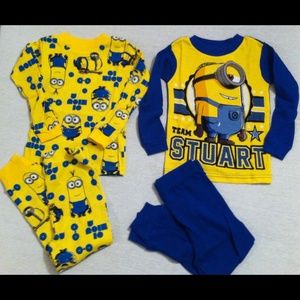 Boys Minions thermal underwear. Two sets included.