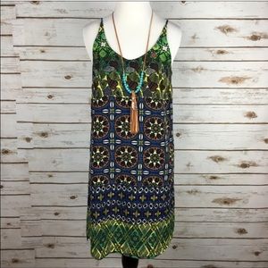 Topshop Tile Print Chic Tank Dress