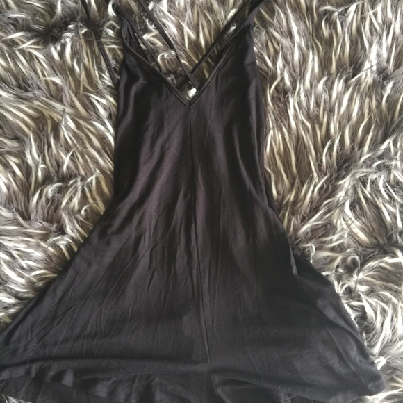 Strappy back romper