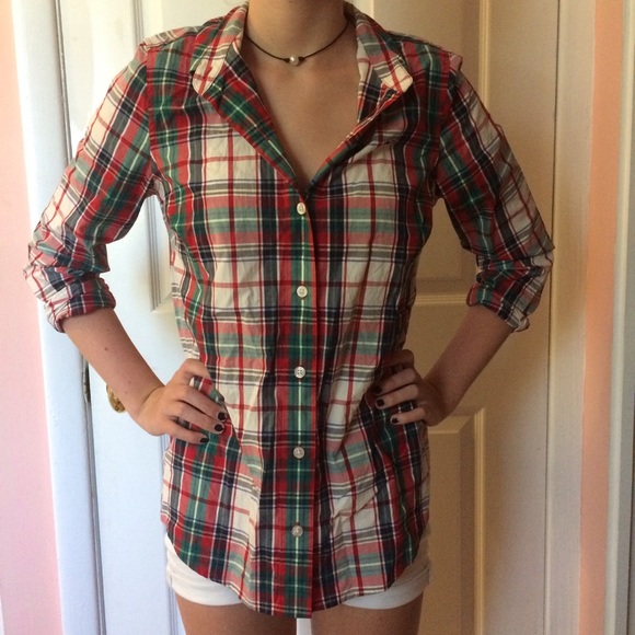 Vineyard Vines plaid button down