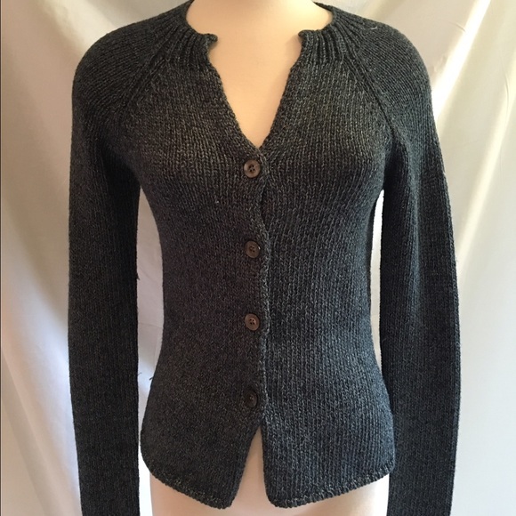 Banana Republic Blue Cardigan. Wool blend!