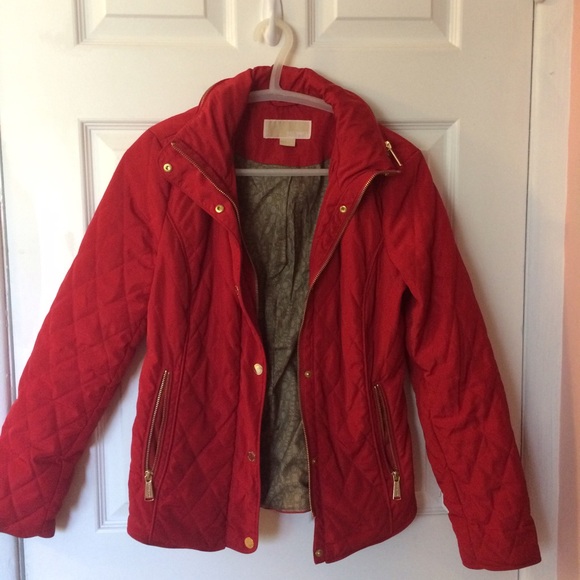 Michael Kors winter coat red