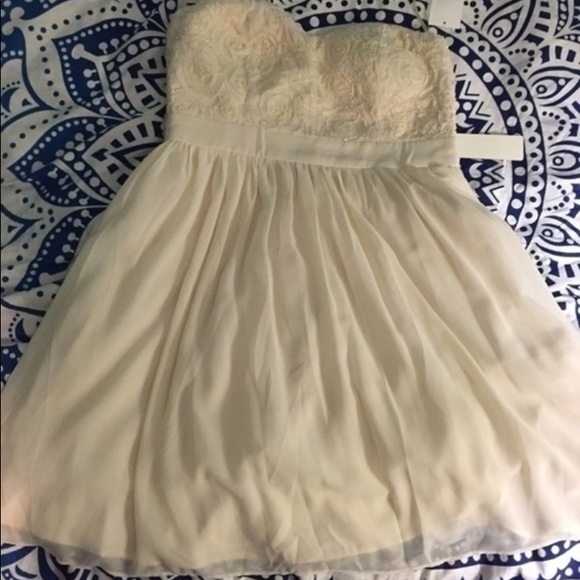 Nordstrom Cream Party Dress
