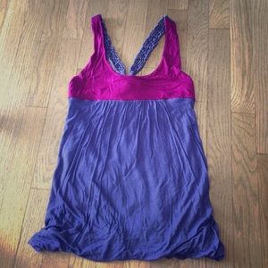 Anthropologie  purple bubble top. Size Small.