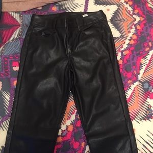 Pleather jeggings