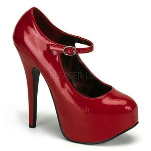 Pleasure Bordello Teeze Mary Jane Platform Heels