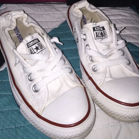 White Converse Chuck Taylor All Star Slip On Shoes