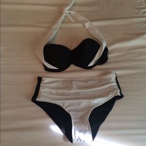 High waisted swim suit