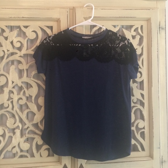 Zara sweater with lace detail