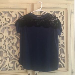 Zara sweater with lace detail