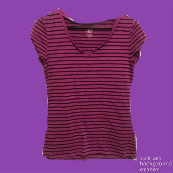 💜 Dots Dark Black Striped Purple Shirt 💜