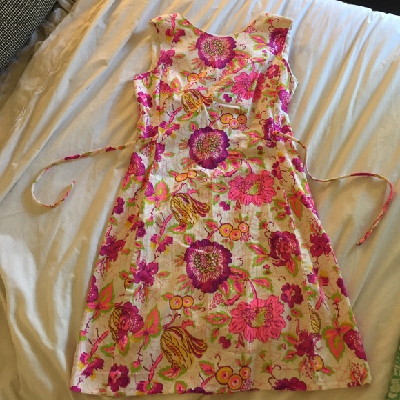 Vintage floral dress.