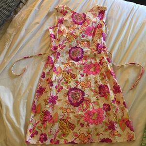 Vintage floral dress.