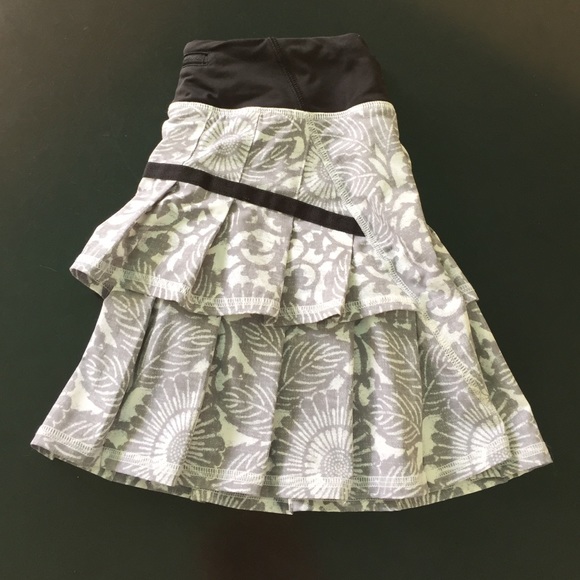Fun & Flirty, Grey & White Patterned Lulu Skirt