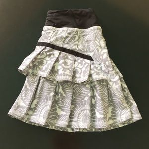 Fun & Flirty, Grey & White Patterned Lulu Skirt