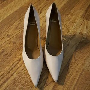 Stuart Weitzman nude heels size 11.