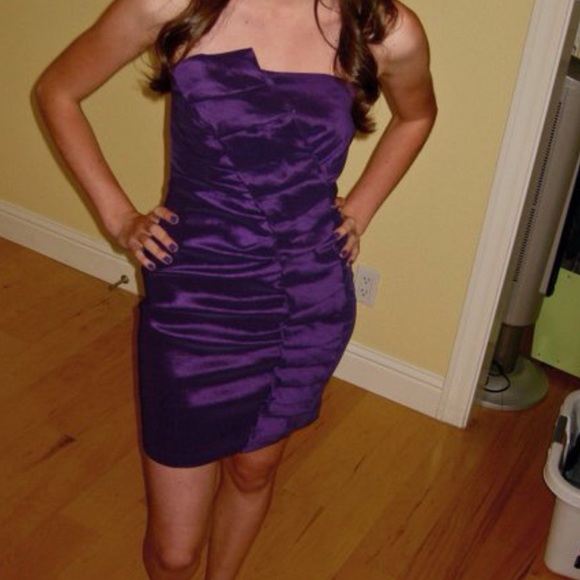 Metallic purple dress