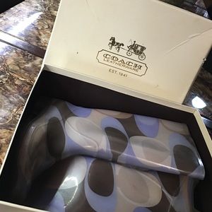 Coach rain boots size 7