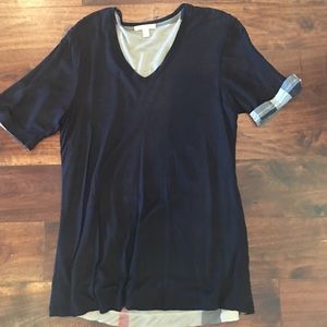 Reversible V neck tee