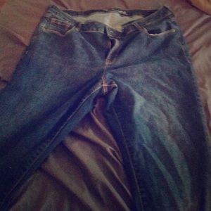 straight legged jeans