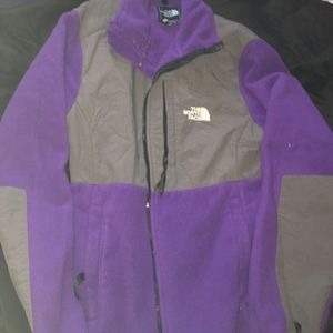 North face Denali purple jacket