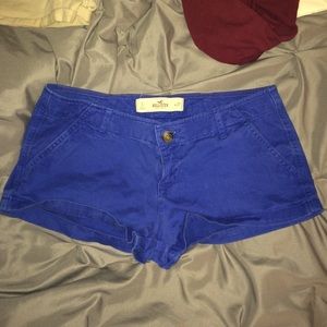 Blue khaki shorts