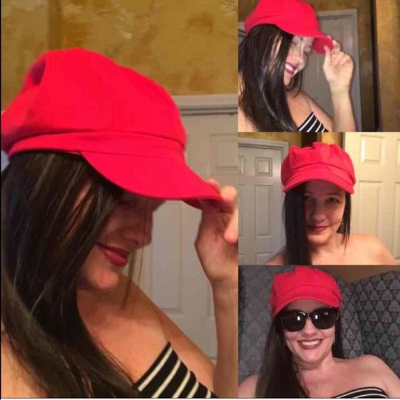 News boy hat - Red