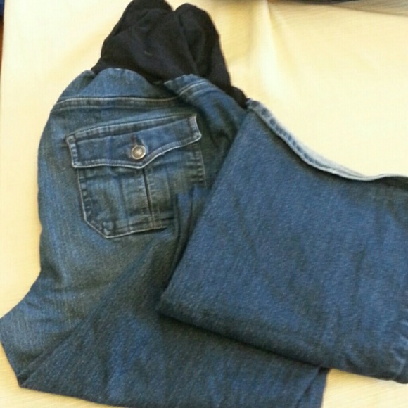 Maternity wide leg jeans