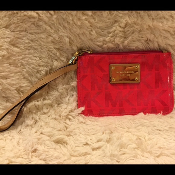 pink MK wristlet