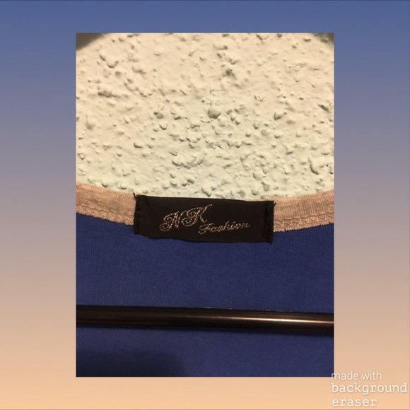 💙 KK Fashion Blue Zipper Shirt 💙 - Picture 3 of 4