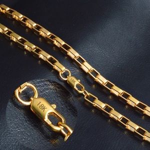 New 18k gold plated chain for men/ women
