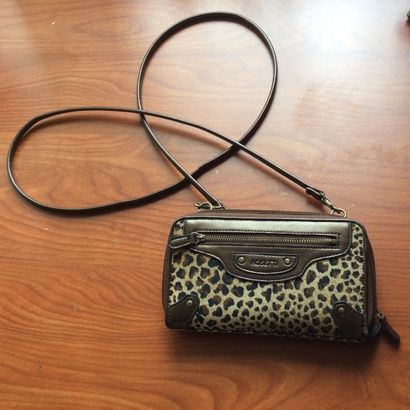 Small Rosetti Leopard print wallet bag