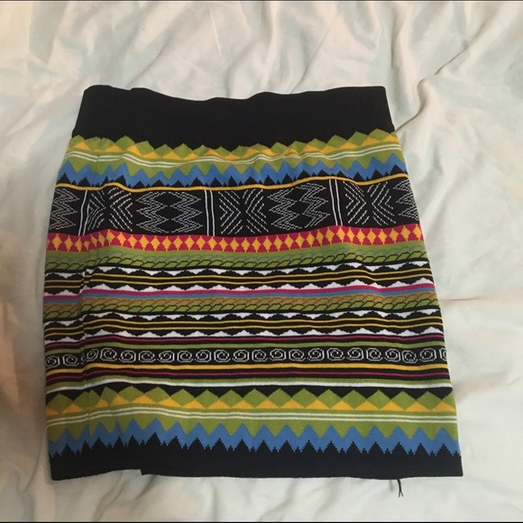 Aztec print skirt